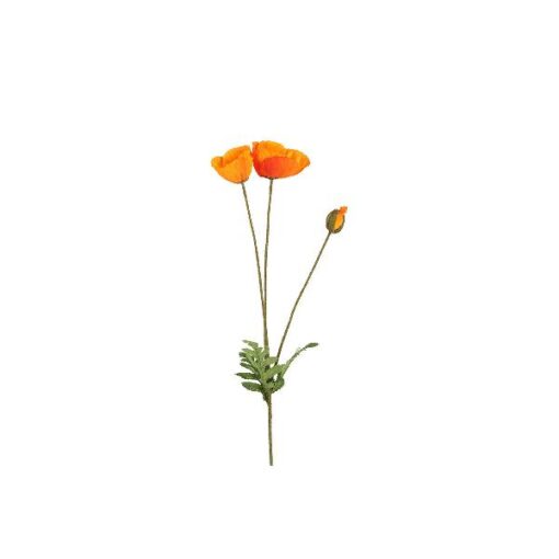 Countryfield kunstbloem papaver Oranje 95cm