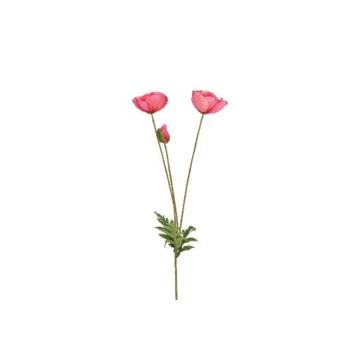 Countryfield kunstbloem papaver D. roze 95cm