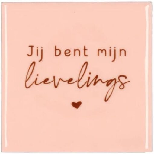 Tile Lievelings Pink 10x10x1cm