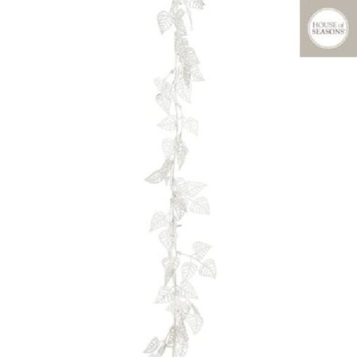 Slinger bladeren wit 180cm