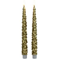 Dinerkaars kerstboom goud wax LED