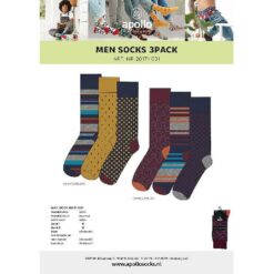 Apollo men computer socks 3-pack