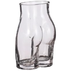 Silhouette vaas glas 12x9x18cm