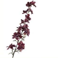 Delphinium Spray Burgundy zijde