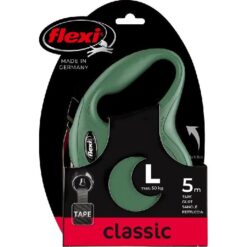 Flexi Rollijn Classic Band Olijfgroen L 5m-50kg
