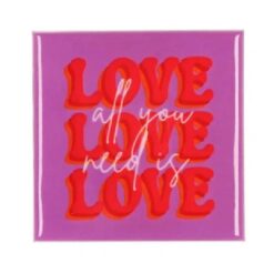 Tile Love Purple 10x10x1cm