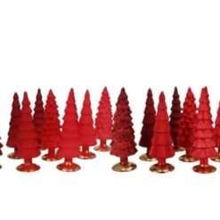 Twinkle Jolly Red Mix Glass Tree Shiny ass 9x25cm