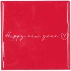 Tile Happy New Year 10x10x1cm