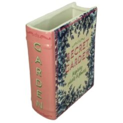 Vase Book Secret Garden Dolomite multi 16x6.3x20cm