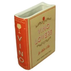 Vase Book Vino Lovers Dolomite Beige 14,4x5,5x18,2
