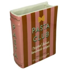 Vase Book Pasta Club Dolomite Pink 16x6,3x20cm