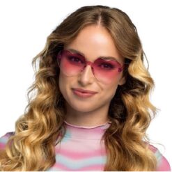 Partybril Festival hearts roze