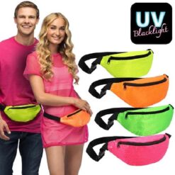 Heuptasje Sequins 4 neonkleuren ass.UV
