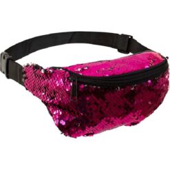 Heuptasje roze pailletten