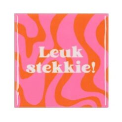 Tile Leuk Stekkie Pink 10x10x1cm