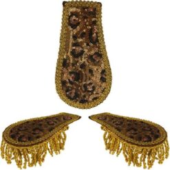 Epauletten pailletten - Panter (2 stuks)