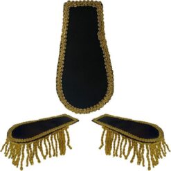 Epauletten - Zwart goud (2 stuks)
