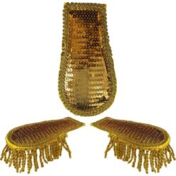 Epauletten pailletten - Goud (2 stuks)