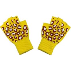 Oeteldonk handschoenen vingerloos panterprint