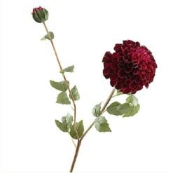 Dahlia Spray Red zijde
