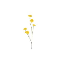 Countryfield kunstbloem zinnia S geel 10x6x88