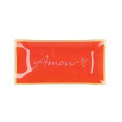 Plate rectangle Amour 20x10x2cm