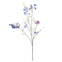 Mixed flower spray mixed blue 119cm
