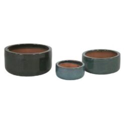 Glazed Bowl Moss Green D38H20