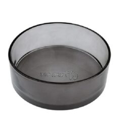 District 70 - Dawn Glass Dog Bowl Black M
