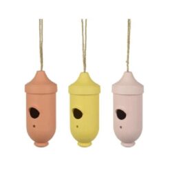 Vogelhuisje bamboevezel assorti