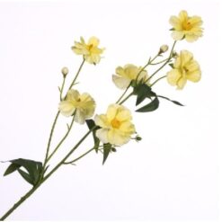 Ranunculus Butterfly Spray Yellow zijde