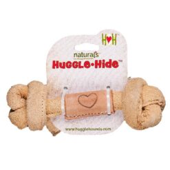 Hugglehounds Natural Leather Bone M