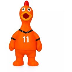 Oranje Latex Hondenspeeltjes WK Kip