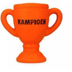 Oranje Latex Hondenspeeltjes WK Beker