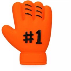 Oranje Latex Hondenspeeltjes WK Handschoen