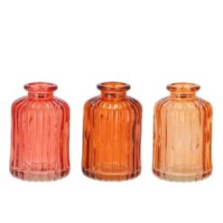 Karakum Coral Sunset Glass Bottle 6x6x10cm