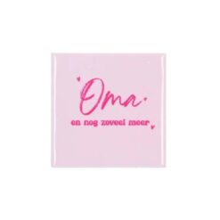 Tegel Oma En Nog Zoveel Meer Pink 10 x 10 cm