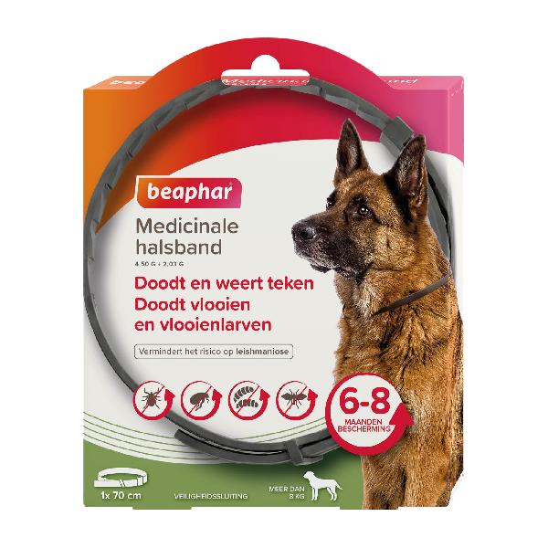 Beaphar Medicinale halsband hond vanaf 8kg