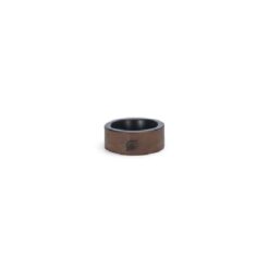 DBL Milani Voerbak Hond Hout/RVS Zwart 370ml