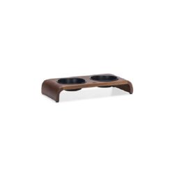DBL Melora Dinerset Kat Hout/RVS zwart 36x17x6,5cm