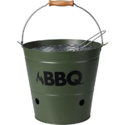 Barbecue emmer olijfgroen 26 cm