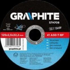 DOORSLIJPSCHIJF 125X22X2,5MM METAAL 41 A60-T-BF
