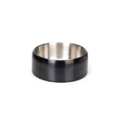 DBL RVS Eetbak Hond Noar Zwart 21,5x21,5x9,5 cm
