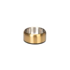 DBL RVS Eetbak Hond Noar Goud 15x15x8 cm