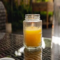 Citronella kaars in glazen pot L