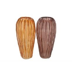 Marly Amber Brown Vase Structure Long ass. 19x40cm