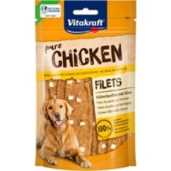 Vitakraft Pure chicken kipfiltet met kaas 80g