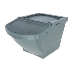 Stapelbare voerton met deksel 40L