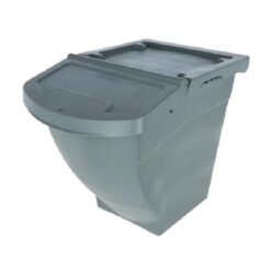 Stapelbare voerton met deksel 60L
