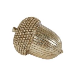 Sculptuur 'Acorn'goud polystone
